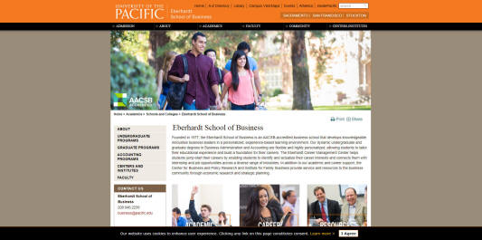 University of the Pacific Eberhardt School of Business